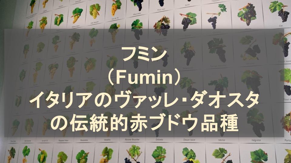 フミン（Fumin）│イタリアのヴァッレ・ダオスタの伝統的赤ブドウ品種